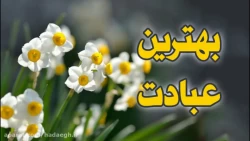 بهترین عبادت!
